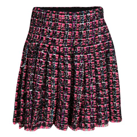 chanel multicolor skirt|chanel poofy skirt.